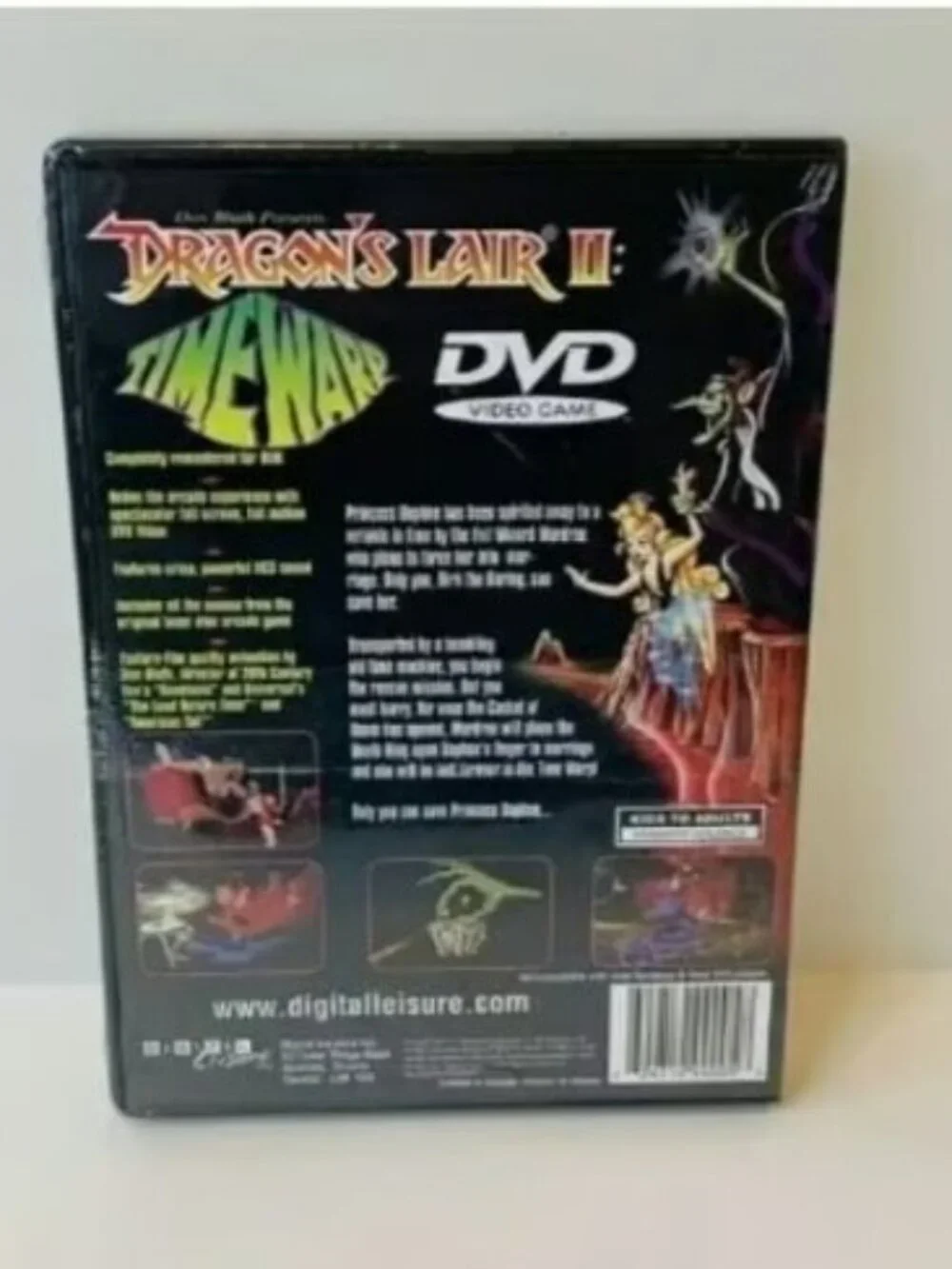Dragon's Lair II: Time Warp DVD Game ~ PlayStation 2 Compatible ~ New/Sealed!
